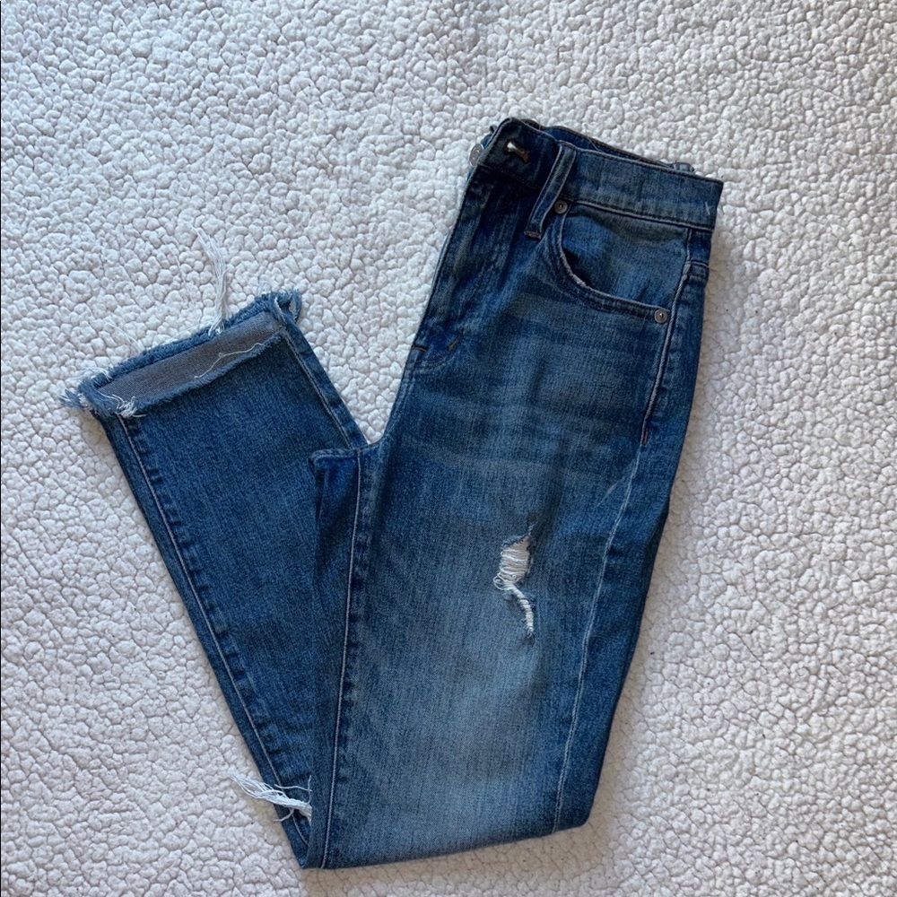 Madewell Straight Leg Jeans in Classic Blue - Picture 12 of 13